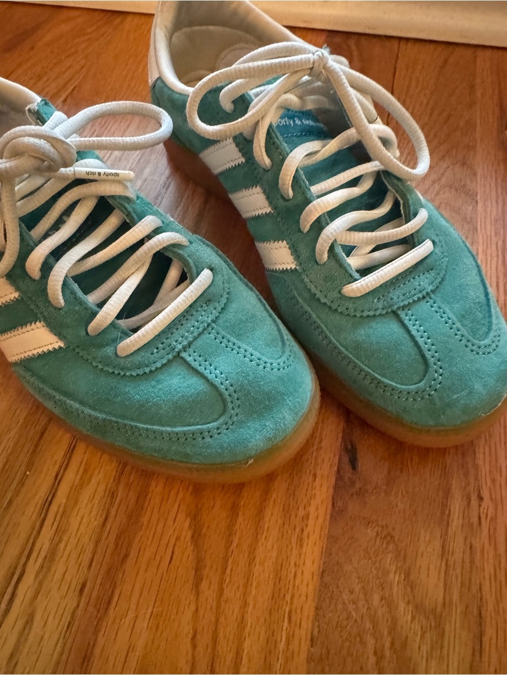 Adidas Sporty and Rich Handball Spezial Green UK 6 US 6.5 Women 8.5 - Picture 8 of 9